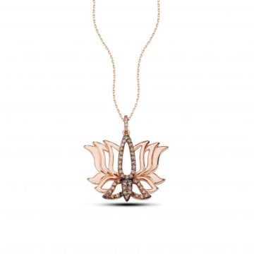 Lotus Çiçeği Kolye